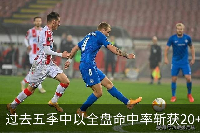 过去五季中以全盘命中率斩获20+分的球员统计